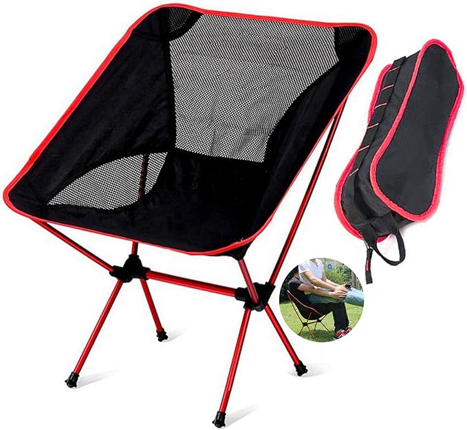 SILLA DE CAMPING PLEGABLE PORTATIL