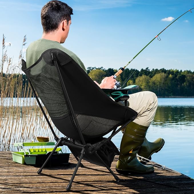 SILLA DE CAMPING PLEGABLE PORTATIL