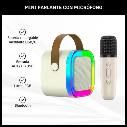 MINI PARLANTE CON MICROFONO USB