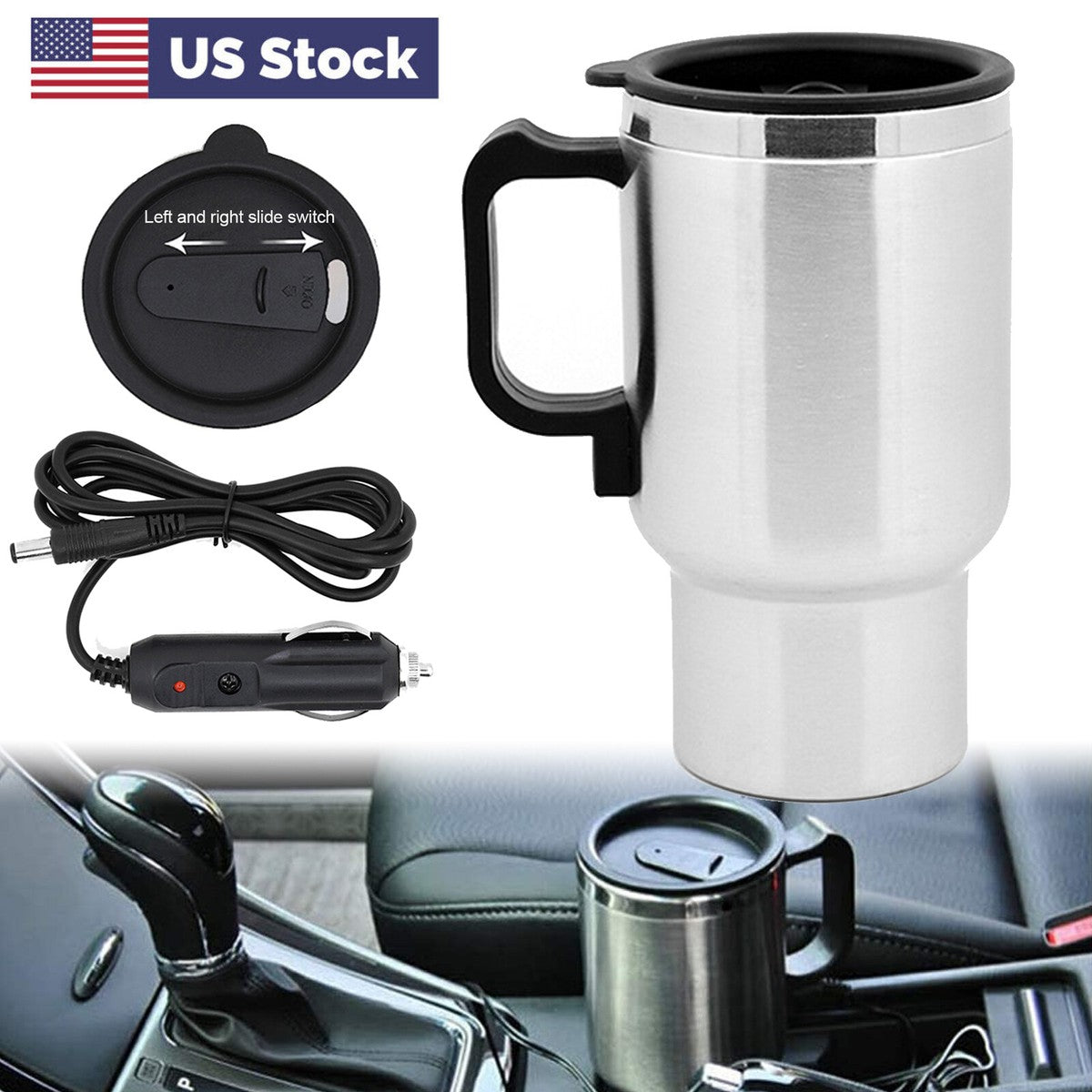 JARRA DE CALEFACCION ELECTRICA PARA CARROS 12V