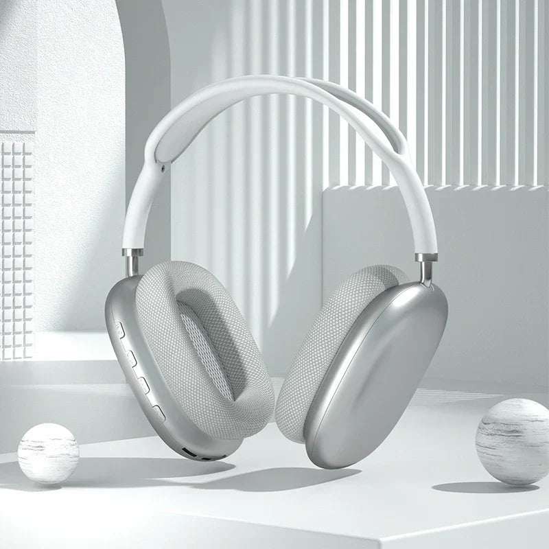 Auriculares inalámbricos Bluetooth, compatible con auriculares TF estéreo con cancelación de ruido