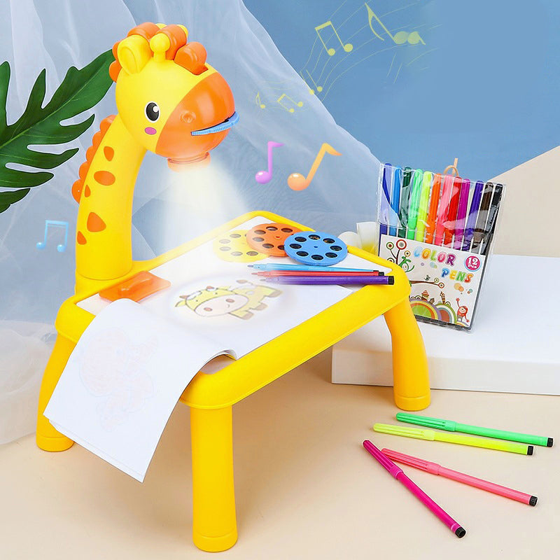MESA DE DIBUJO CON PROYECTOR PARA NIÑOS