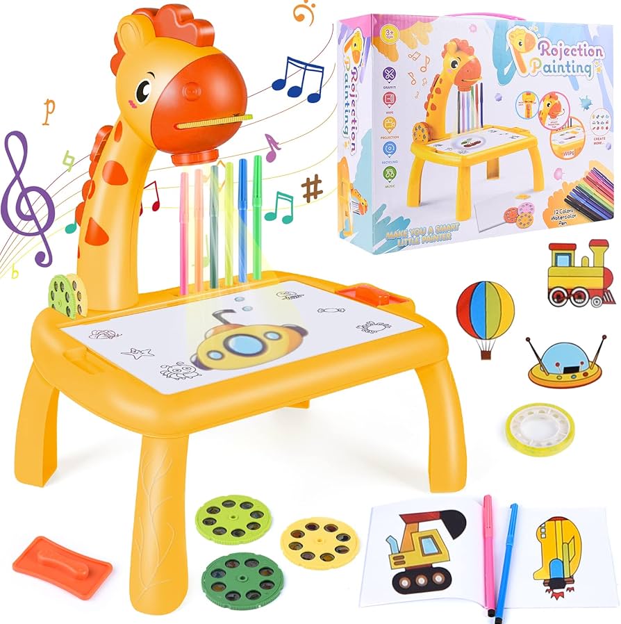 MESA DE DIBUJO CON PROYECTOR PARA NIÑOS
