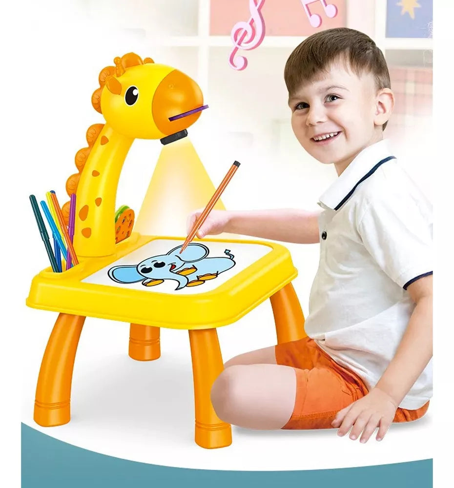 MESA DE DIBUJO CON PROYECTOR PARA NIÑOS
